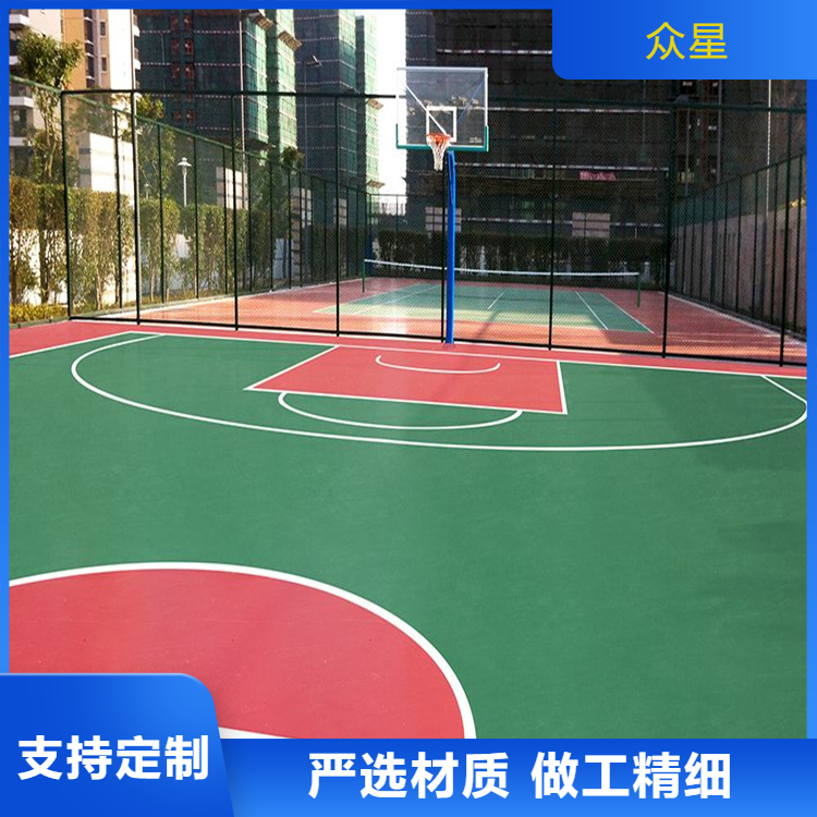 泸州市学校塑胶跑道篮球场硅PU - 排名